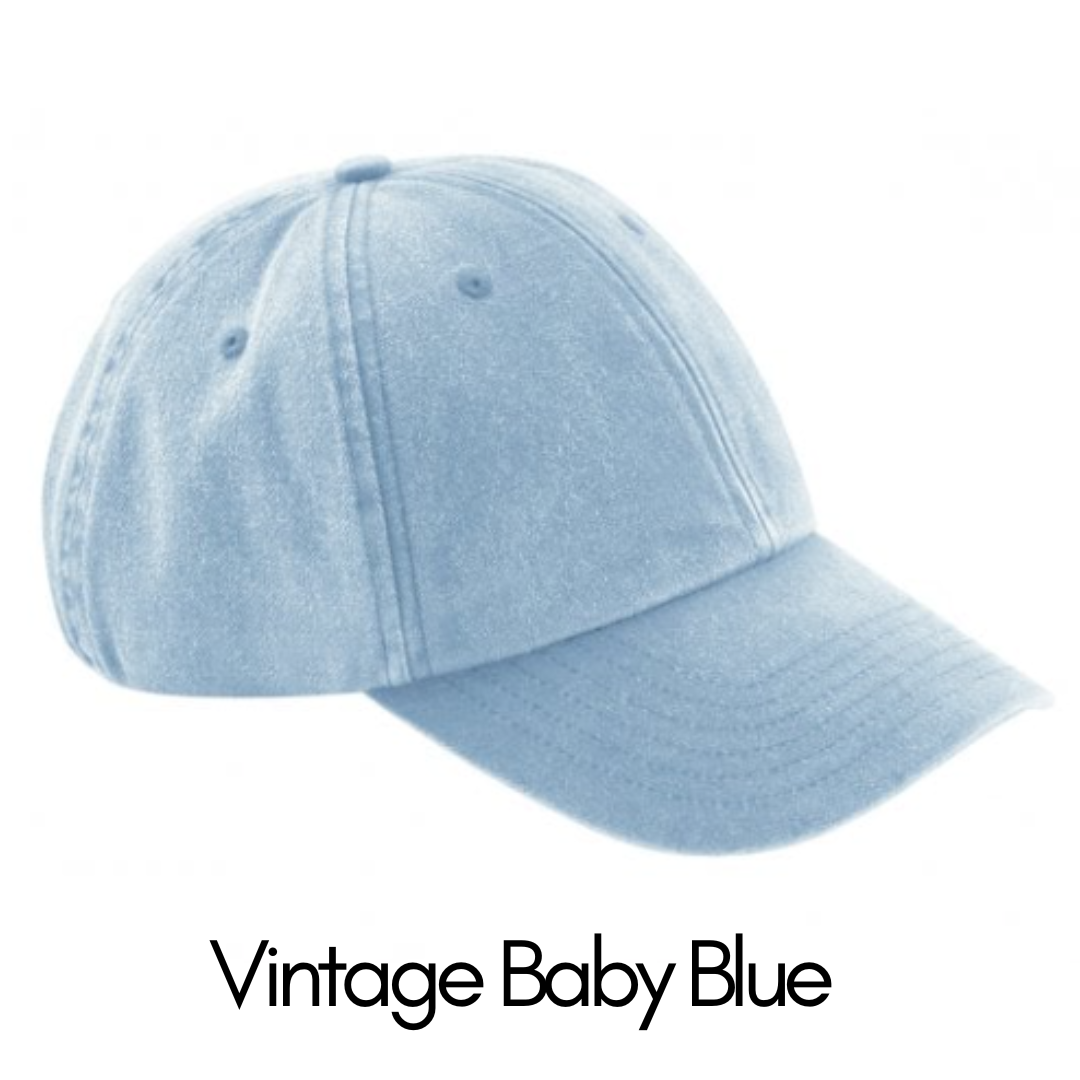 Vintage Cotton Cap (Personalised)