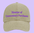 Director of unnecessary purchases